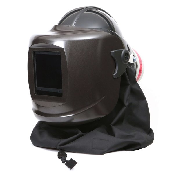 Pureflo PF60ESM+ Hard Hat Black, Black Neck Cape, HE Filter, Weight: 4.091 lbs Gentex Corp